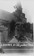 FONTAINE-L'EVEQUE. LEERNES LE 21 JUILLET 1944. CARTE PHOTO. - Fontaine-l'Evêque