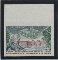 Frankreich 1966 Michel Nr. 1545 U ** Ungezähnt Postfrisch, Yvert No. 1483a * ND Non Dentelé BdF - 1961-1970