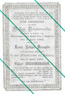 Souvenir Première Messe? V. Schoonbroodt Kelmis La Calamine 1888 - Ohne Zuordnung