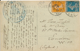 Delcampe - Douai (59 Nord) Tampon Les Amis De Douai Comité D'Initiative Et De Tourisme Et Oblitération Daguin 1922 - Douai