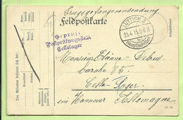 Kriegsgefangenensendung Van LUTTICH Naar CELLELAGER / HANNOVER, Stempel GEPRUFT (3663*) - Krijgsgevangenen