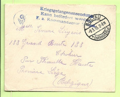 Brief Kriegsgefangenensendung Van SOLTAU Naar FLEMALLE (zie Tekst Verso !!!) (3665*) - Kriegsgefangenschaft