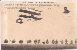 CPA - Biplan Cockburn En Plein Vol - Avion