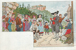 CPA  ILLUSTRATEUR P. KAUFFMANN "les Pèlerins De Saint Odile"  / ALSACE - Kauffmann, Paul