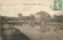 CPA FRANCE 45 "Ouzouer Sur Trézée, L'Ecluse" / PÉNICHE / BATELLERIE - Ouzouer Sur Loire