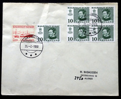 Greenland 1980 Letter To Denmark Sdr.Strømfjord 25-2-1980 ( Lot 629) - Covers & Documents