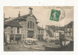 Cp , Commerce , Le Marché , 63 ,MONT DORE , PUY DE DÔME ,voyagée 1912 - Marchés