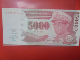 ZAIRE 5000 NOUVEAUX ZAIRES 1995 Peu Circuler TRES BONNE QUALITE - Zaïre