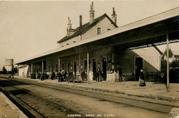 Coganc * Carte Photo * La Gare De L'état * Ligne Chemin De Fer - Cognac