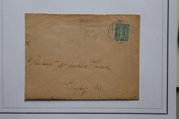 ¤6 ALSACE LORRAINE BELLE LETTRE  1919  PEASTAAT POUR MULHOUSE +SEMEUSE  +AFFRANCH. INTERESSANT - Autres & Non Classés