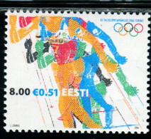 AT5275 Estonia 2006 Torino Winter Olympics 1V MNH - Invierno 2006: Turín