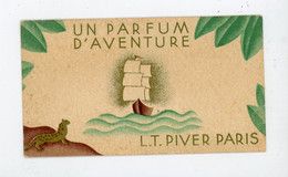 CALENDRIER  FORMAT 5X9 CM DISTRIBUÉ PAR L.T. LIVER PARIS - UN PARFUM D'AVENTURE - Petit Format : 1921-40