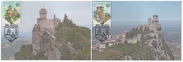 San Marino 2017 - Europa Castles Carte Maximum Set - Gebraucht
