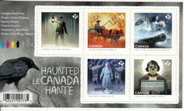 HAUNTED CANADA- 2015- HOLOGRAM MINIATURE SHEET- MNH- SC 2860 - Blocks & Sheetlets