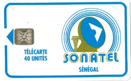 # SENEGAL 4 Sonatel 40 Sc4 - Back : Avec Cartouche   Tres Bon Etat - Senegal