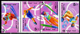 AT5307 Mongolia 1998 Winter Olympics Ski Jumping And Other 4V MNH - Invierno 1998: Nagano