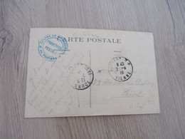 Sur CPA Poitiers Cachet Bleu Militaire Centre De Mitrailleurs 1916 - WW I