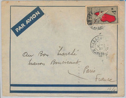 44940  -- MADAGASCAR -  POSTAL HISTORY - Airmail COVER To FRANCE 1936 - Covers & Documents