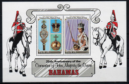 Bahamas 1978  Queen Elizabeth 25th Anniversary Of The Coronation Mini Sheet In Unmounted Mint. - Bahamas (1973-...)