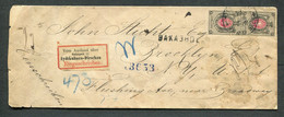 0974 RUSSIA Moscow REGISTERED Cover Via Eydtkuhnen East PRUSSIA Bahnpost Label 1881 Cancel To USA New York - Briefe U. Dokumente