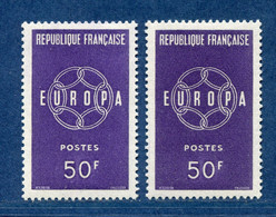 ⭐ France - Variété - YT N° 1219 - Couleurs - Pétouille - Neuf Sans Charnière - 1959 ⭐ - Nuovi