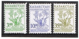 Kazakhstan 2002 . Definitives 2002 (Flora). 3v: 3, 10, 35.  Michel # 374-75,78 - Kazakhstan