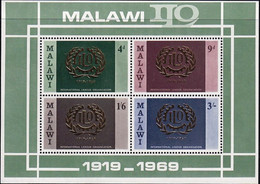 I.L.O.- 50th ANNIVERSARY -MALAWI-MS-MNH-BR2-52 - ILO