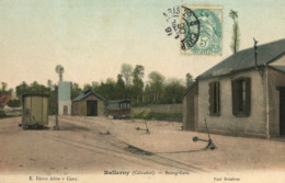 BALLEROY - Bourg-Gare - Wagons - Carte Colorisée - Other Municipalities