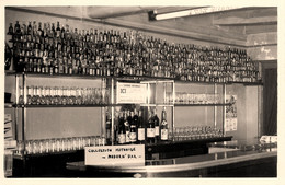 La Mothe St Heray * RARE Carte Photo * Vue Intérieur D'un Bar Café Du Village " Le MODERN'BAR " - La Mothe Saint Heray