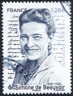 FRANCE 2021 - YT 5474 Simone De Beauvoir 1908 - 1986 - Voyagé Sans Gomme - Usati