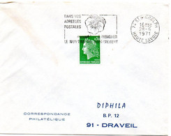 SAVOIE / HAUTE Dépt N° 74 = ST GINGOLPH 1971 = FLAMME SECAP ' PENSEZ à INDIQUER NUMERO DEPARTEMENT ' - Código Postal