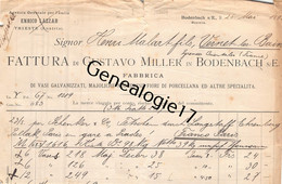 96 2938 ALLEMAGNE DEUTSCH BODENBACH 1891 Et AUSTRALIA TRIESTE Mrs GUSTAVO MILLER Et ENRICO LAZZAR Australie (abimee) - Sonstige & Ohne Zuordnung