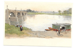 VICHY - Le Pont à ... - LITHOGRAPHIE Cassiers Henri - Vichy