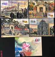 MACAU 1999 ESTABLISHMENT OF SPECIAL AD. REG. OF MACAU  MAX CARD X 5 - Cartes-maximum