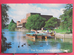 Angleterre - Stratford Upon Avon - River Avon And Royal Shakespeare Theatre - R/verso - Stratford Upon Avon