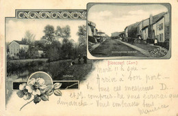 Gruss Aus Bioncourt * Souvenir Village 1904 * 2 Vues * Restauration HUMBERT * Moselle 57 - Otros & Sin Clasificación