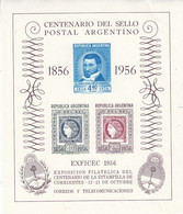 Argentina 1956 Stamp Centennial M/s ** Mnh (SA110) - Blokken & Velletjes