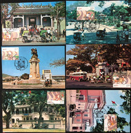 MACAU - 2000 TRYCICLES  OF MACAU IN DIFFERENT VIEW MAX CARDS LOT OF 6 - Maximum Cards