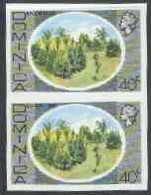 Dominica 1975-78 Bay Leaf Groves 40c Imperforate Pair U/M, As SG 502 - Dominica (1978-...)