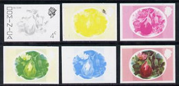 Dominica 1975-78 Egg Plant 4c Set Of 6 Imperf Progressive Colour Proofs Comprising The 4 Basic Colours Plus Composites ( - Dominica (1978-...)