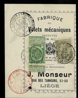 Doc.  Avec Obl Sur Timbre De LIEGE  - EFFETS DE COMMERCE  - 25/05/1903 - Rural Post
