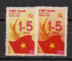 North Vietnam - 1958 - N°Yv. 137 à 138 - Fête Du 1er Mai - Neuf Luxe ** / MNH / Postfrisch - Vietnam