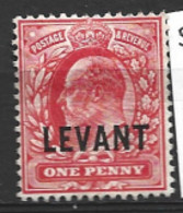 British  Levant   1905  SG L2 1d  Mounted Mint - Brits-Levant