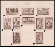 WW1 ERA Spain Barcelona, 1916, War Stamps Exhibition COMPLETE SET Cinderella - Otros & Sin Clasificación
