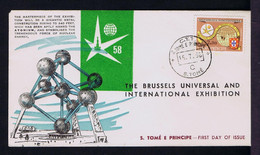 Gc5986 ST.THOMAS BRUXELLES 58 Maps Geography SCARCE Portugal - 1958 – Brüssel (Belgien)