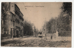 CPA-13 MARSEILLE SAINT GINIEZ AVENUE DU PRADO ANIMEE ET TRAM    RARETE CIRCULEE - Canebière, Centre Ville