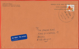 CANADA - 2008 - 1,60 Flower - Medium Envelope - Viaggiata Da Toronto Per Brussels, Belgium - Lettres & Documents