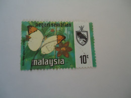 NEGRI SEMBILAN   MALAYSIA USED STAMPS BUTTERFLIES - Negri Sembilan