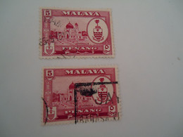 MALAYA USED STAMPS LANDSCAPES - Malayan Postal Union