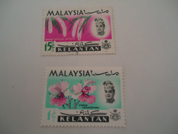 KELANTAN  MALAYSIA USED STAMPS FLOWERS - Kelantan